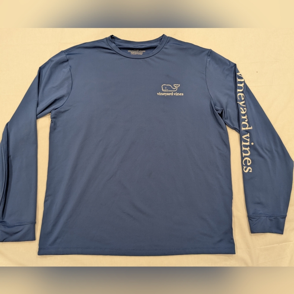 Vineyard Vines Men's Navy Long Sleeve Tee (M)